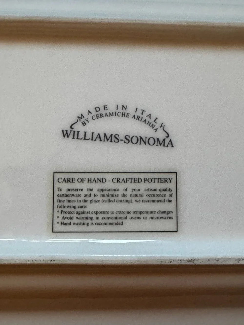 Williams Sonoma Ceramiche Arianna 6-Piece Pasta Serving Set, Circa 2001